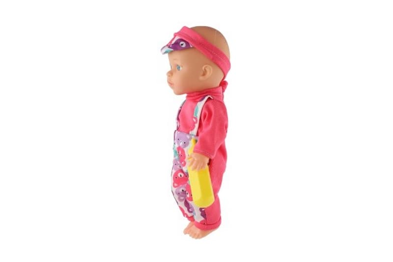 Detská bábika 28 cm s pevným telom a príslušenstvom v krabici