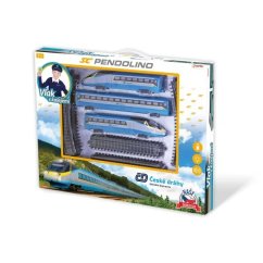 Vlak/SC Pendolino České dráhy s kolejemi plast na baterie se zvukem se světlem