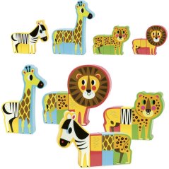 Vilac Puzzle din lemn Happy Safari