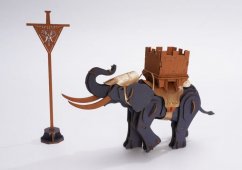RoboTime Drevené puzzle Bojový slon