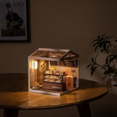 Casa en miniatura RoboTime Panadería Golden Wheat