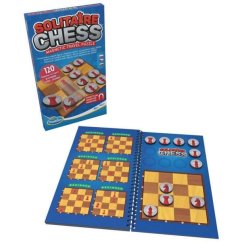 ThinkFun Solitaire Chess - magnetická hra na cesty