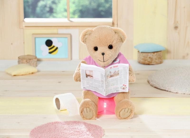 Teddy maci BABY Született, rózsaszín ruhák