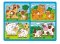 Casse-tête pour les petits avec poignées - les animaux de compagnie avec les bébés,