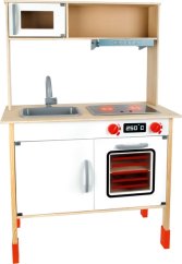 Jeu de cuisine moderne en bois pour petits pieds