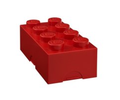 LEGO box na občerstvenie 100 x 200 x 75 mm - červený