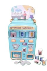 Distributeur de boissons bleu