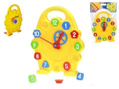 Horloge/puzzle 34x27x6cm debout 2en1 avec cadran rotatif