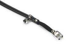 Beeztees Obojek pro kočky kožený černý 23,5-28cm x 10mm