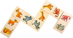 Dominos en bois à petit pied Safari