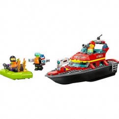 LEGO® City 60373 Barco y lancha de rescate contra incendios