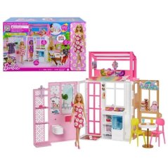 Dovolenkový domček Barbie s bábikou