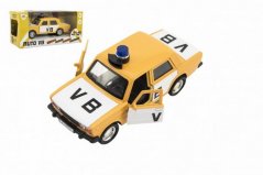 Rendőrségi autó VB fém/műanyag 11,5cm fordítható elemes, hanggal működtethető