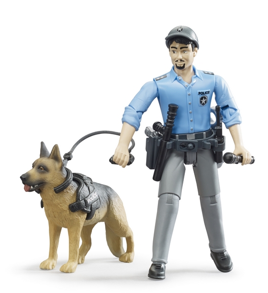 Bruder 62150 BWORLD Policjant z psem