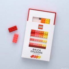 Radiera LEGO® School Chronicle Books, 8 bucăți, multicoloră