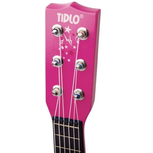 Tidlo Guitarra de madera Star rosa