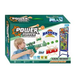 Piankowy cel i pistolet na kulki