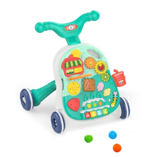 Chodítko/stolek tyrkysové