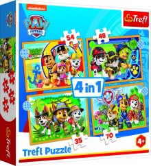Puzzle 4v1 Tlapková patrola Paw Patrol