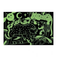 Mudpuppy Puzzle Predátoři divočiny - svítí ve tmě 100 dílků