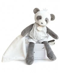 Doudou Ajándék - plüss panda takaróval 28 cm