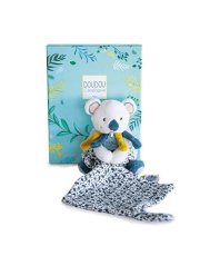 Doudou Ajándékcsomag - plüss koala Yoca és varangyos széklet