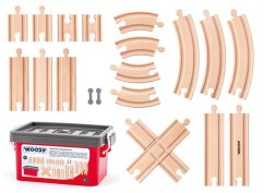 Set de șine în cutie de plastic, 20pcs