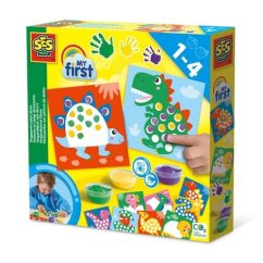 Peinture au doigt - colorie ton dinosaure