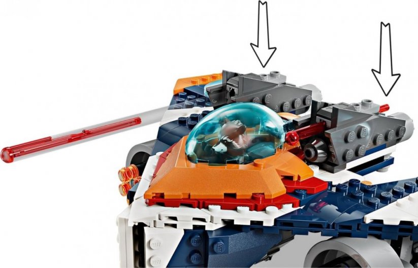 LEGO® Marvel 76278 Pasărea de război cu reacție a lui Rocket vs. Ronan