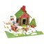 Jeujura Kit de 50 piezas de madera Casa de Papá Noel