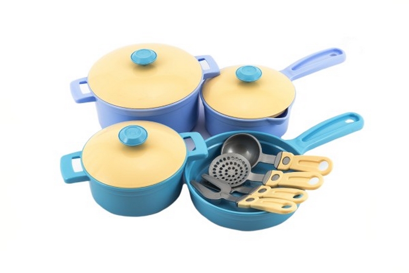 Jeu de casseroles avec accessoires 11pcs dans un sac