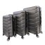 Bavy Cestovní kufr skořepinový Ribs Dark grey - set 3 ks