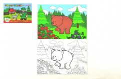 Página para colorear Mis primeros animales del bosque 21x14,5cm