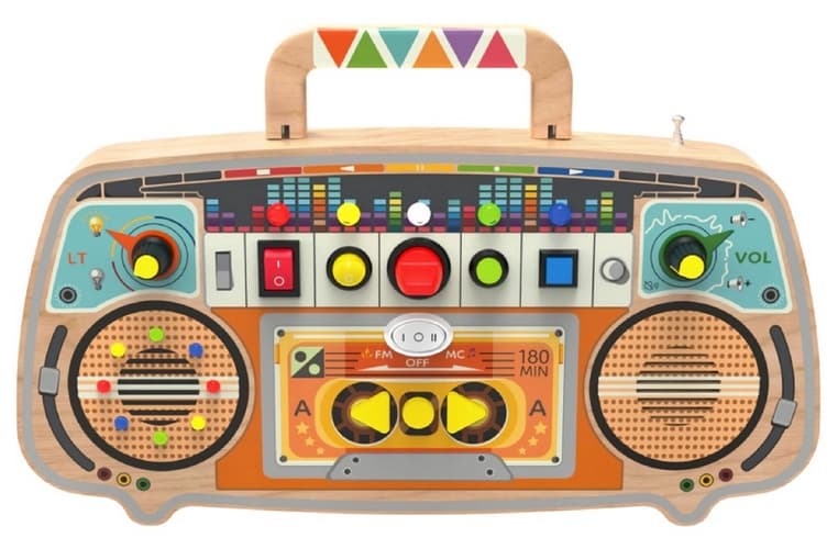 2Kids Toys Activity board Dřevěné FM rádio