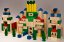 EkoToys Cubos de madera de colores 180 piezas