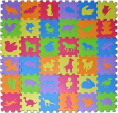 Penové puzzle 36 dielikov - zvieratá