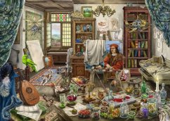 Puzzle di uscita Ravensburger da 759 pezzi: Studio d'arte