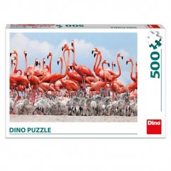 Puzzle DINO 500 flamants roses