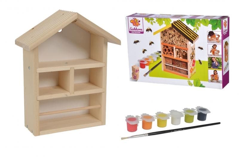 Maison en bois à colorier pour les insectes