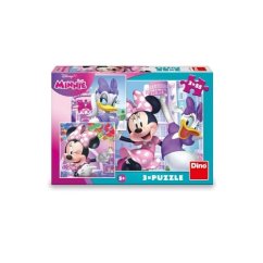 Minnie és Daisy puzzle 3x55 darab