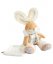 Doudou Zestaw upominkowy - pluszowy króliczek z kocykiem 31 cm beżowy