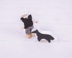 Bigjigs Toys Sada rodinných domčekov 8ks