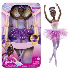 Barbie svietiaca magická baletka s fialovou sukňou