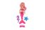 Panenka mořská panna s doplňky plast 15cm na kartě