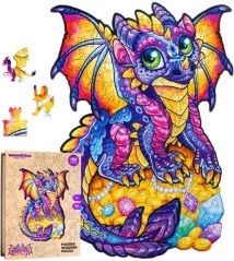 PUZZLES DE COULEUR EN BOIS - Dragon enchanté