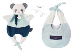 Doudou Panda dans un sac 3en1