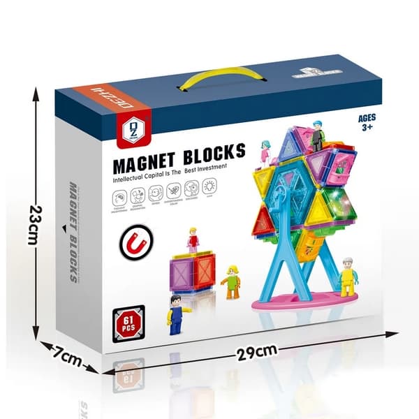 Bavytoy Magnetická stavebnice 61 ks