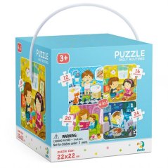 TM Toys Dodo Puzzle 4v1 Môj deň