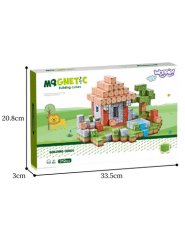 Seturi de construcție magnetice  World of Blocks 108 piese