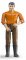 BWORLD 60007 HOMME - chemise orange, pantalon marron